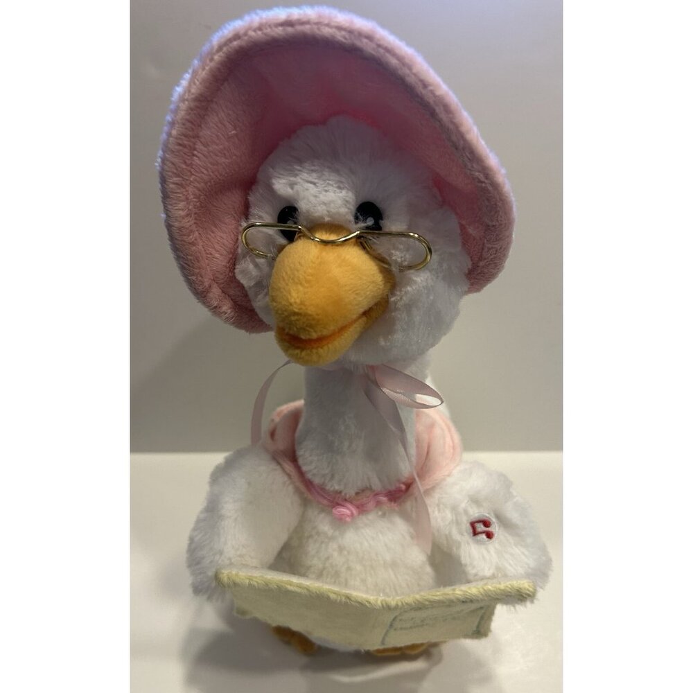 Mother Goose Reads Nursery Rhymes Battery Operated Cuddle Barn Plush Preowned - Picture 1 of 16